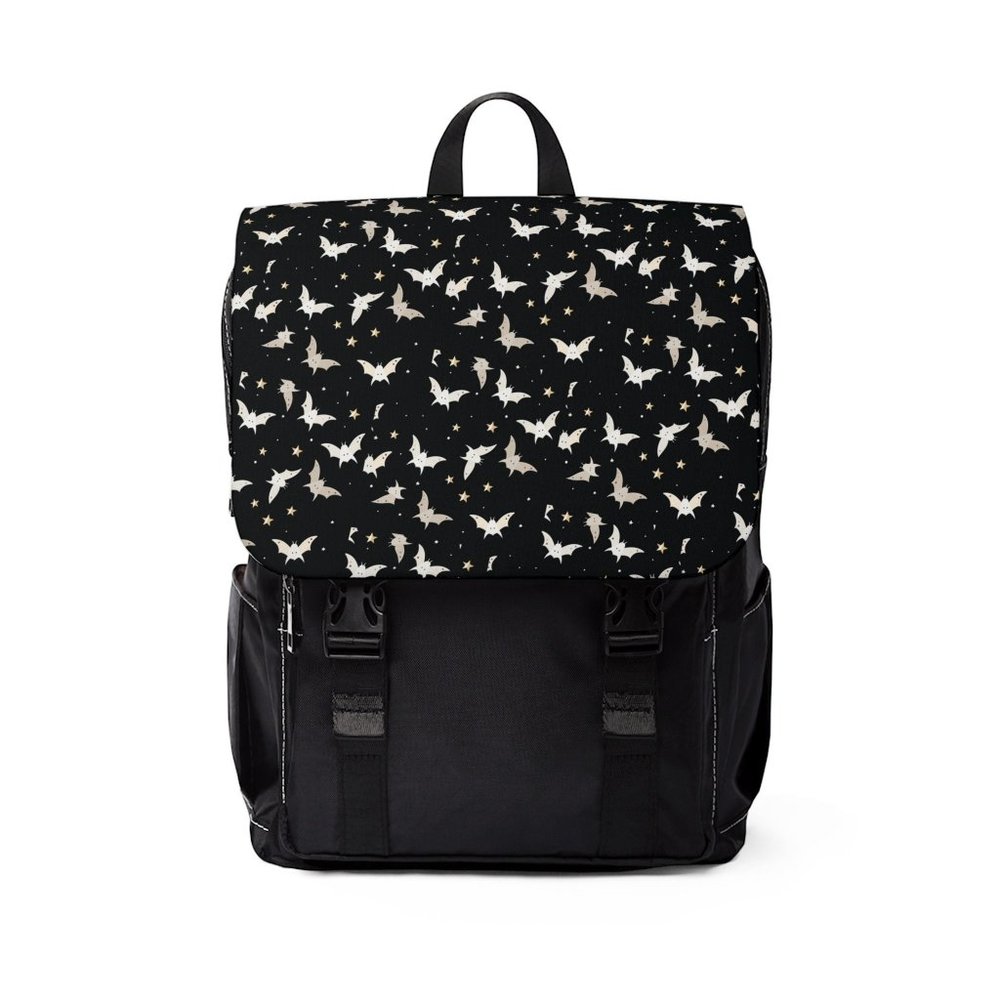 Black Bats Backpack | Unisex Backpack | Casual Shoulder Backpack | Canvas Should